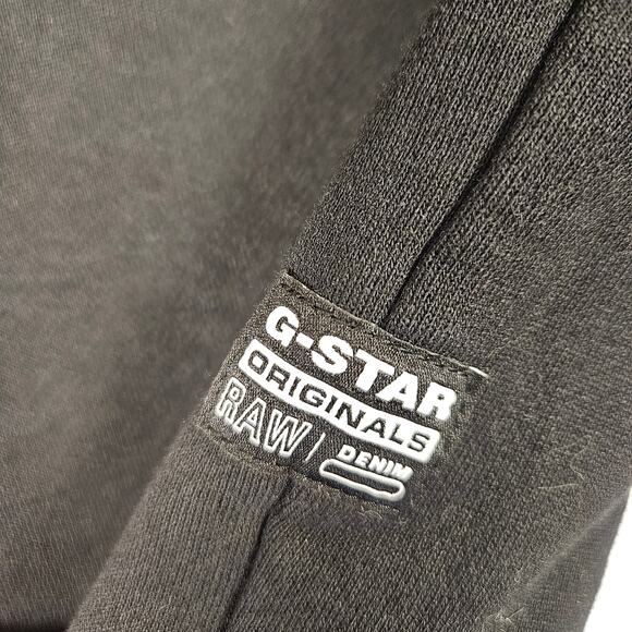 G-STAR RAW DOT Sweater Sweatshirt Mens XS Dark Black Graphic Crewneck Streetwear - Picture 8 of 15